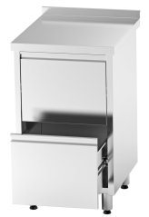 Nerezový stůl s 2 šuplíky 60×70×85 cm