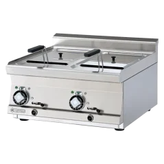 Fritéza elektrická dvojitá 0,72 kW/l, 10+10 l bez podestavby 400 V | RM - F2/10T-66ET