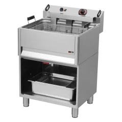 Fritéza elektrická 0,5 kW/l, 30 l stolní s výpustí 400 V | REDFOX - FE 60 T/P