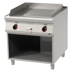 Grilovací deska 71x65 elektrická hladká s podestavbou 400 V | REDFOX - FTH 90/80 E