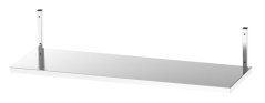 Nerezová nástěnná police 180 × 30 × 25,5 cm