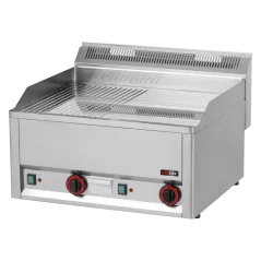 Grilovací deska 65x48 elektrická durable chrom kombinovaná bez podestavby 400 V | REDFOX - FTHRC 60 EL