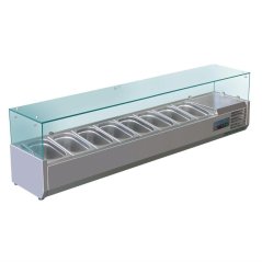 Polar chlazený přípravný servírovací pult pro 8 GN 1/4