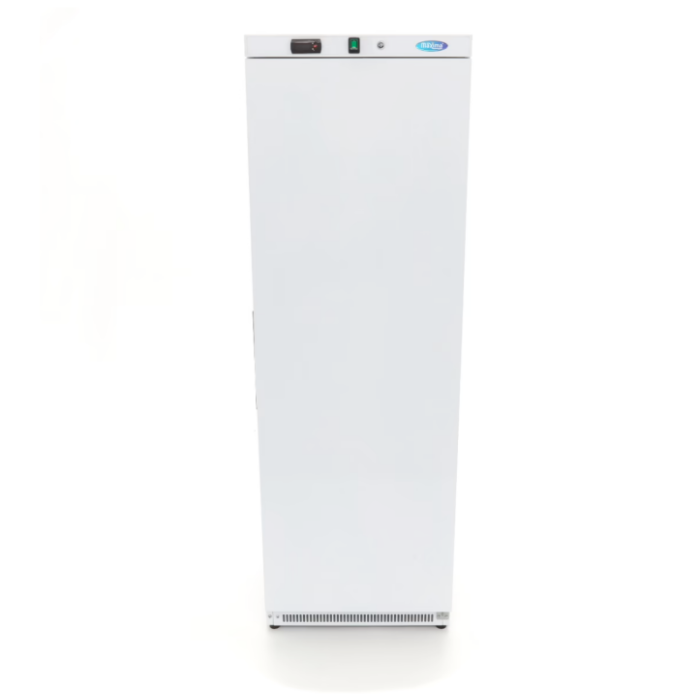 Maxima Chladící skříň 400l, 4 nastavitelné police, bílá