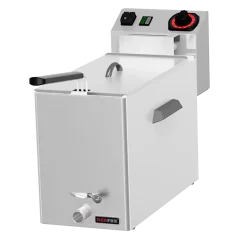 Fritéza na ryby elektrická 0,43 kW/l, 8 l stolní s výpustí 230 V | REDFOX - FE 08 V