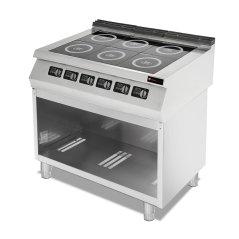 Indukční sporák, 6 hořáků, 18 kW/400V, 700
