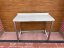 Nerezový stůl se zadním lemem 111 x 50cm