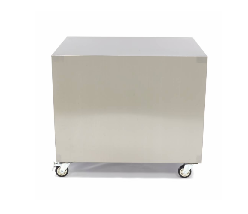 Nerezový pojízdný stůl s policí 60×80×70 cm