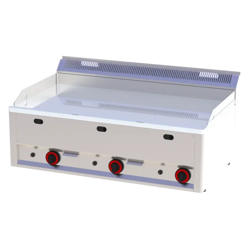 Grilovací deska 97x48 plynová durable chrom hladká bez podestavby | REDFOX - FTHC 90 GL