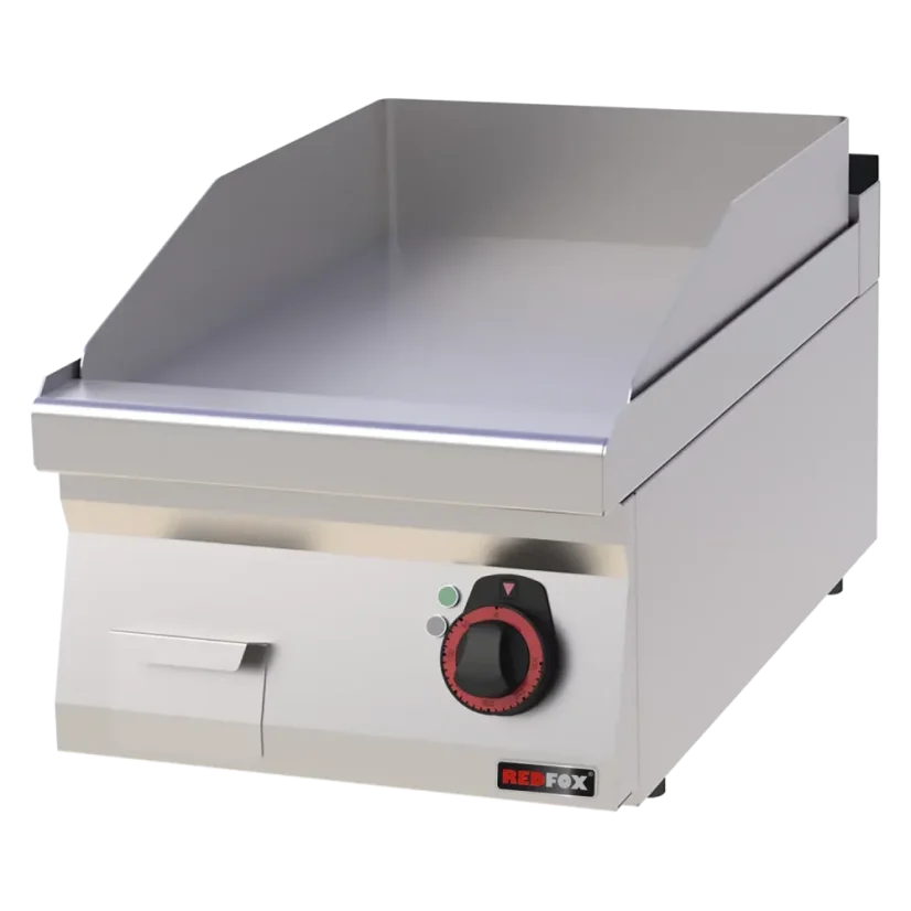 Grilovací deska 40x51 elektrická chromovaná hladká bez podestavby 400 V | REDFOX - FTHC 70/04 E