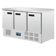 Polar třídveřový chladicí stůl 368l