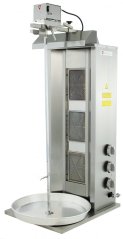 Gril na gyros a kebab, plynový, 3 hořáky, kapacita 40 kg  RQ43033