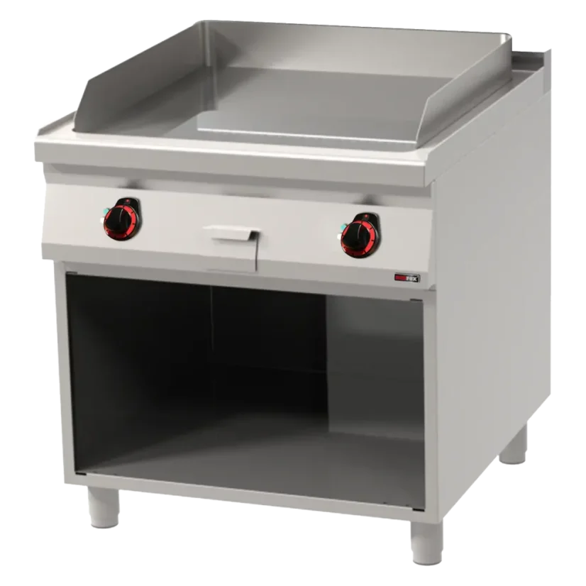 Grilovací deska 71x65 elektrická hladká s podestavbou 400 V | REDFOX - FTH 90/80 E