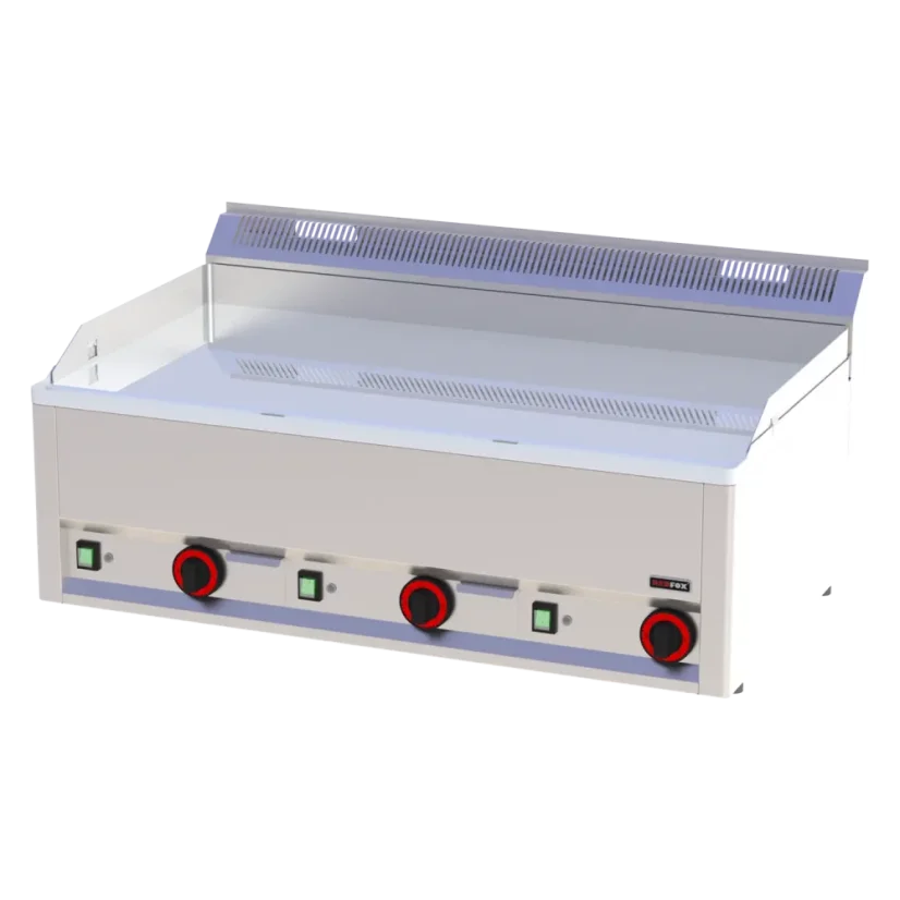 Grilovací deska 97x48 elektrická durable chrom hladká bez podestavby 400 V | REDFOX - FTHC 90 EL