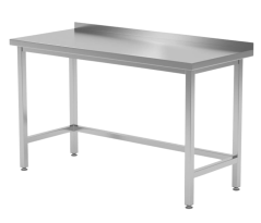 Nerezový stůl přístěnný bez police 90×60×85 cm