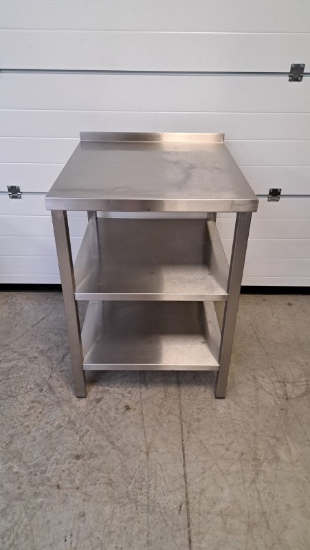 Nerezový stůl s policemi 700 x 650 x 900 mm