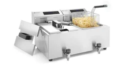 Hendi Fritéza Profi Line digitální s výpustí - 2x 8 l
