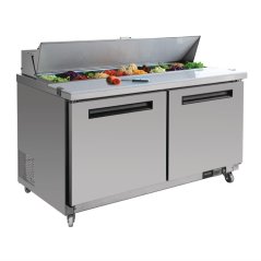 Polar dvoudveřový přípravný stůl 527l