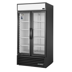 True 991 l chladicí skříň se 2 skleněnými dveřmi, černá, GDM-35-HC-TSL01