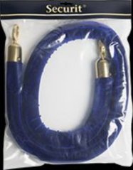Ozdobný provaz CLASSIC se zlatými koncovkami, modrá