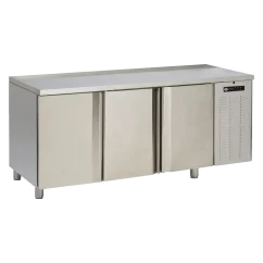 Stůl chladicí elektrický GN1/1, 3 dveře, deska bez lemu, nerez 230V | RM - SCH