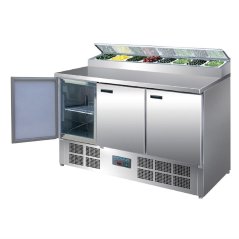 Polar chladicí stůl na přípravu salátů/pizzy 390l