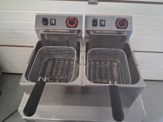 Fritéza elektrická dvojitá 0,38 kW/l, 8+8 l stolní 230 V | REDFOX - FE 77