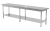 Nerezový stůl do prostoru s policí 170×60×85 cm