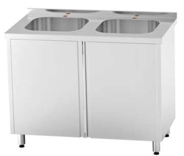 Nerezové dřezy se skříňkou