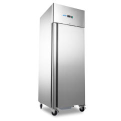 Maxima Mrazící skříň 700l, 3 pevné police (2/1 GN), nerez