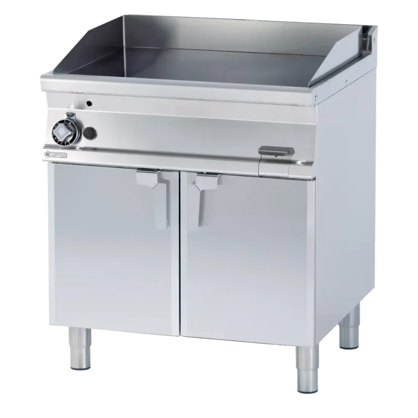 Grilovací deska 56x51 plynová chromovaná hladká s podestavbou | RM - FTL-76GS