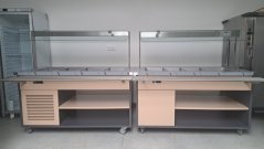 Chladící bufetový pult / výdejní vozík / studený salátový bar
