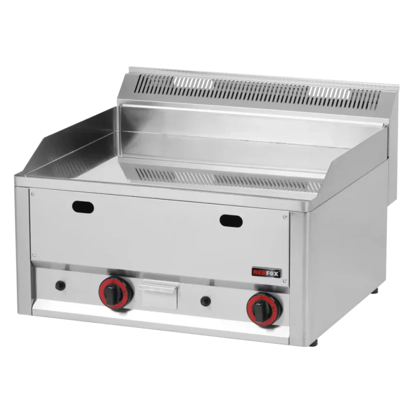 Grilovací deska 65x48 plynová durable chrom hladká bez podestavby | REDFOX - FTHC 60 GL