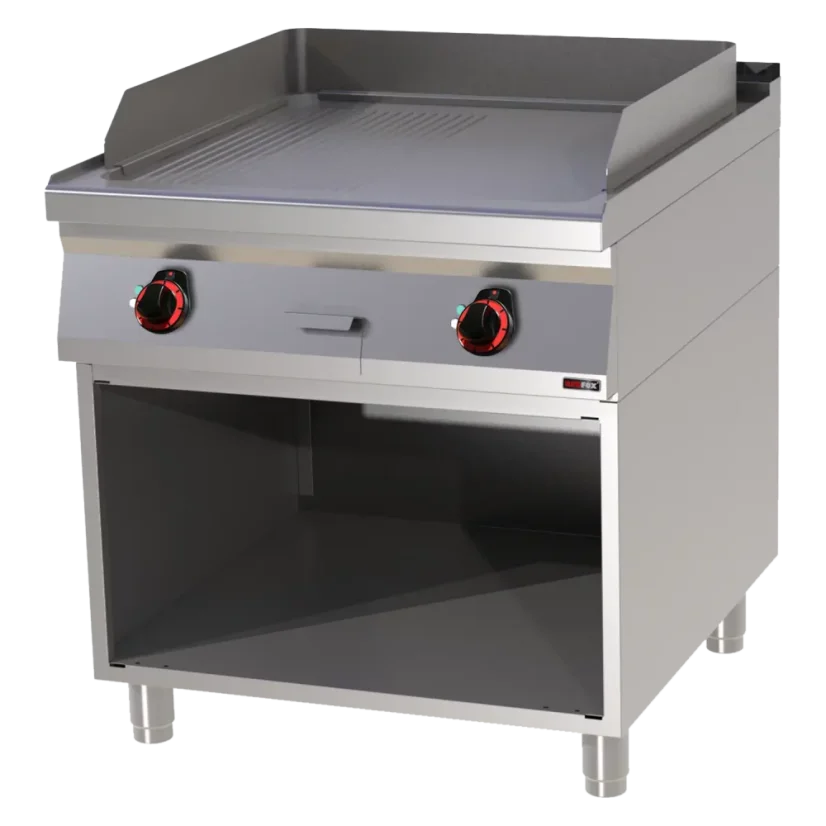 Grilovací deska 71x65 elektrická kombinovaná s podestavbou 400 V | REDFOX - FTHR 90/80 E