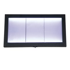 Osvětlená zasklená LED tabule 3 x A4, lakovaná