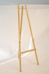 Dřevěný třínohý stojan 165 cm, přírodní