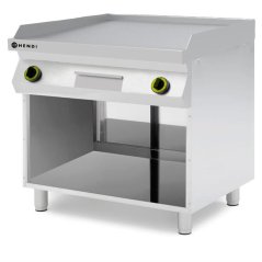 Hendi grilovací deska Kitchen Line, hladná, plynová s podestavbou, 800x700x(H)900mm