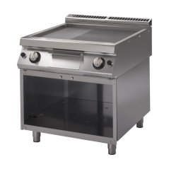 Gastro M 700 plynová grilovací deska GM70/80FTRGS 2/3 hladká 1/3 žebrovaná