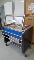 Mobilní chladící vana Rieber Rollito Kalt 2x GN1/1/ banketní vozík / bufetový pult