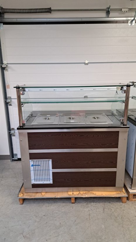 Chladicí výdejní chladící stůl - pult EMPERO EMP.BSS.20 / banketní vozík, bufetový pult