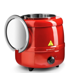 Forgast Elektrický kotlík na polévky – červený, objem 10 l