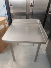 Rohový nerezový stůl 75 x 75cm