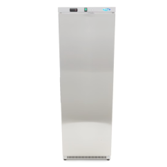 Maxima Mrazící skříň 400l, 6 pevných polic, nerez