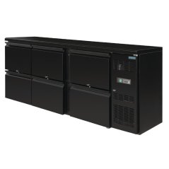 Polar barový chladicí stůl - 6 zásuvek