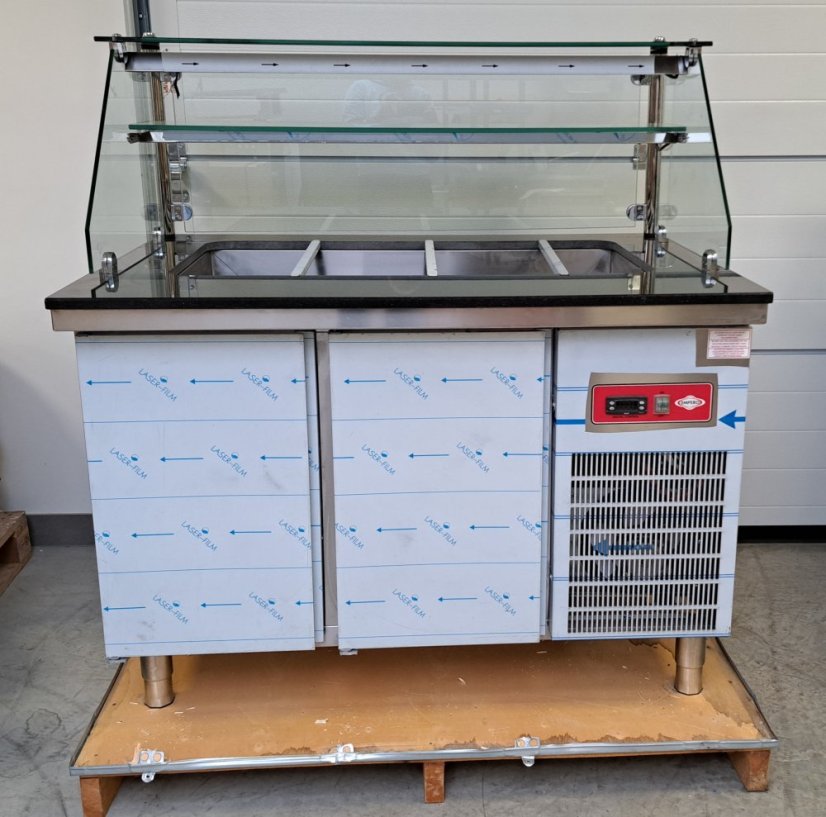 Chladicí výdejní chladící stůl - pult EMPERO EMP.BSS.20 / banketní vozík, bufetový pult