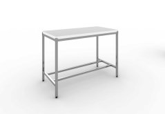 Nerezový stůl s polyetylénovou deskou 180×60×85 cm