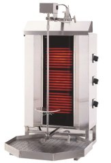 Gril na gyros a kebab, elektrický, 3 hořáky, kapacita 40 kg KLG230