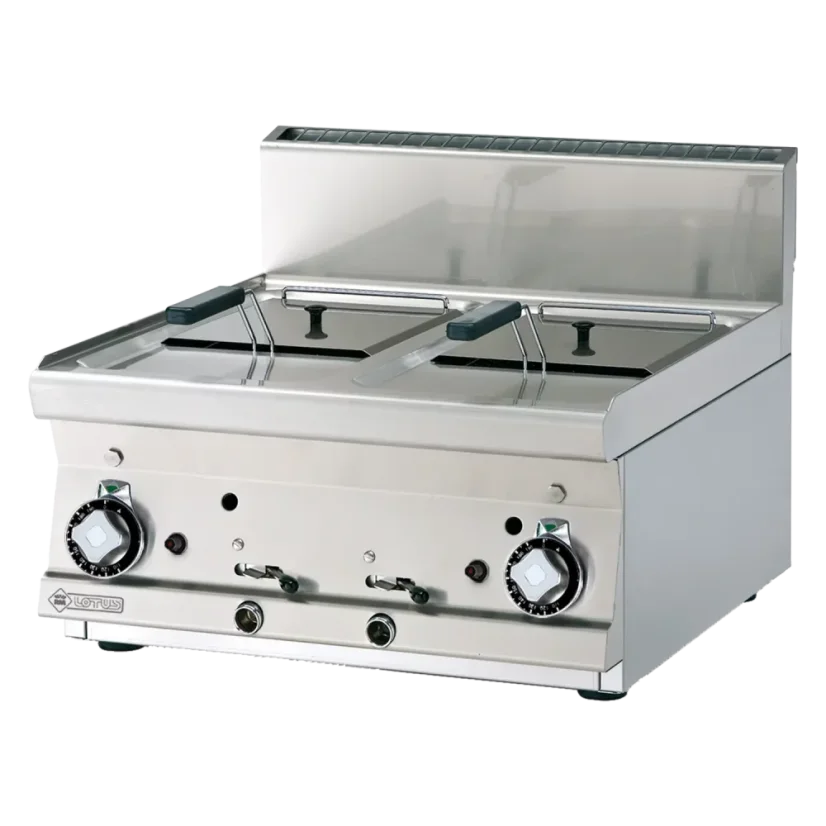 Fritéza plynová dvojitá 0,75 kW/l, 8+8 l bez podestavby | RM - F2/8T-66G Fritéza plynová dvojitá 0,75 kW/l, 8+8 l bez podestavby | RM - F2/8T-66G