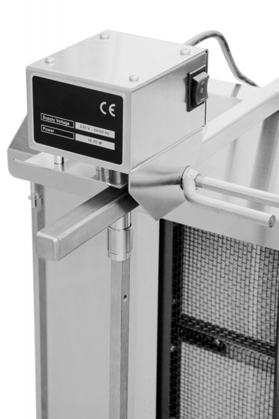 Gril na gyros a kebab, plynový, 4 hořáky, kapacita 60kg KLG221