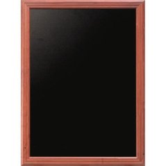 Nástěnná popisovací tabule UNIVERSAL, 60x80 cm, mahagon